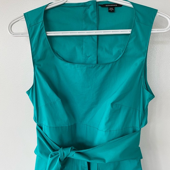 Club Monaco | Teal Cutout Back Dress - Picture 2 of 5